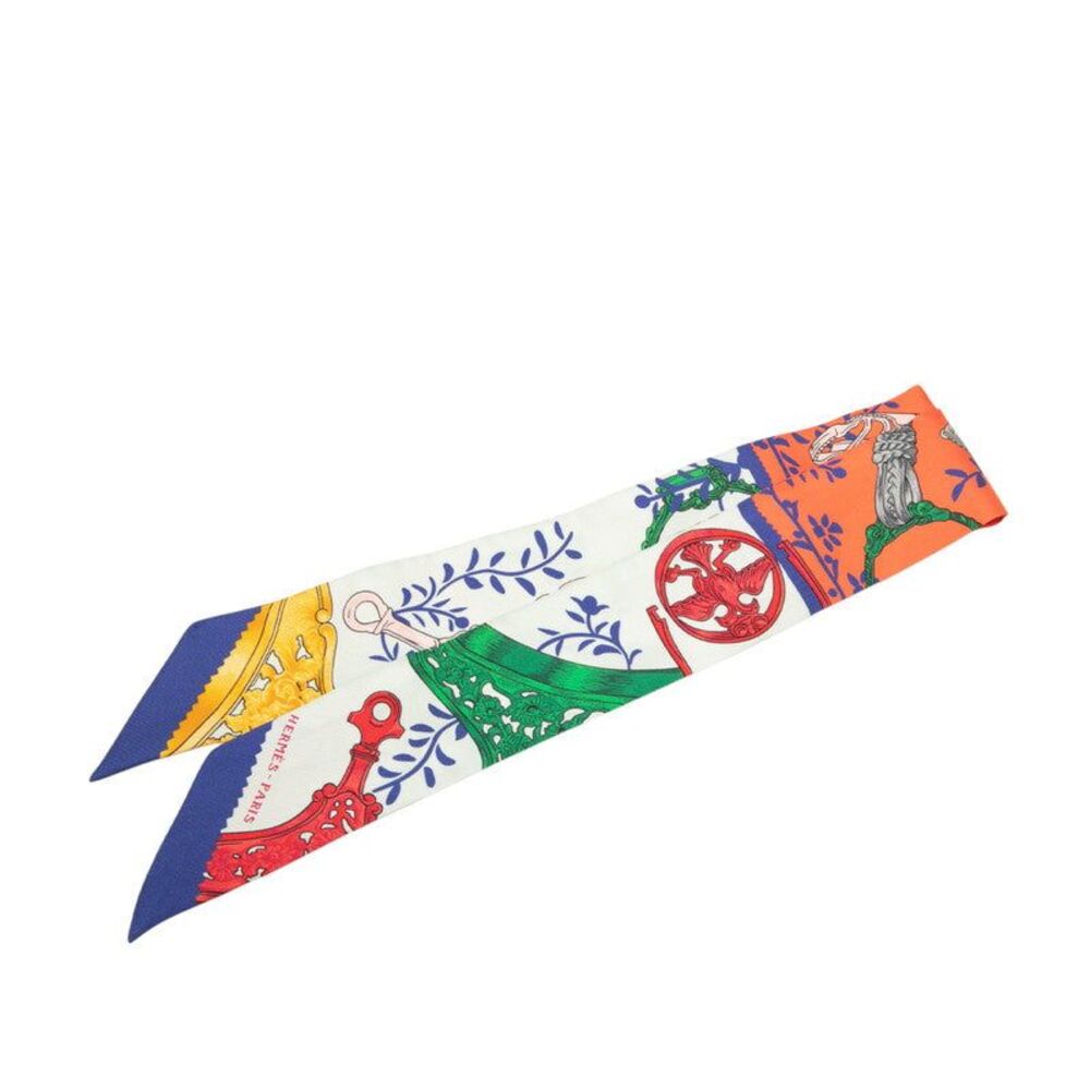 Hermès Etriers Remix Twilly Silk Scarf